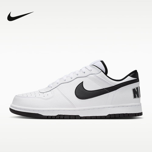 耐克男鞋白黑色BIG NIKE LOW休闲运动鞋低帮轻便板鞋 355152-109