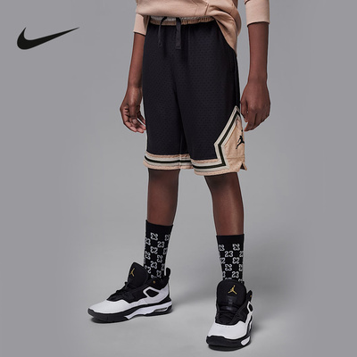 Nike耐克男大童下站东单速干网眼布短裤冬季篮球运动裤II3171-045