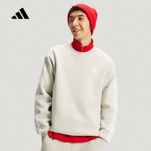 【大码】阿迪达斯新年款卫衣26新款男针织运动休闲套头衫KR2515