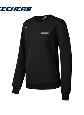 SKECHERS|（新款）2024春女针织套头卫衣 P423W132-00C7