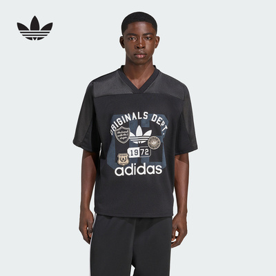 adidas阿迪达斯新款男子足球运动休闲宽松透气短袖上衣KD6252