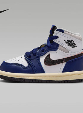 耐克婴童鞋AIR JORDAN 1 RETRO HIGH OG AJ1高帮篮球鞋FD1413-100