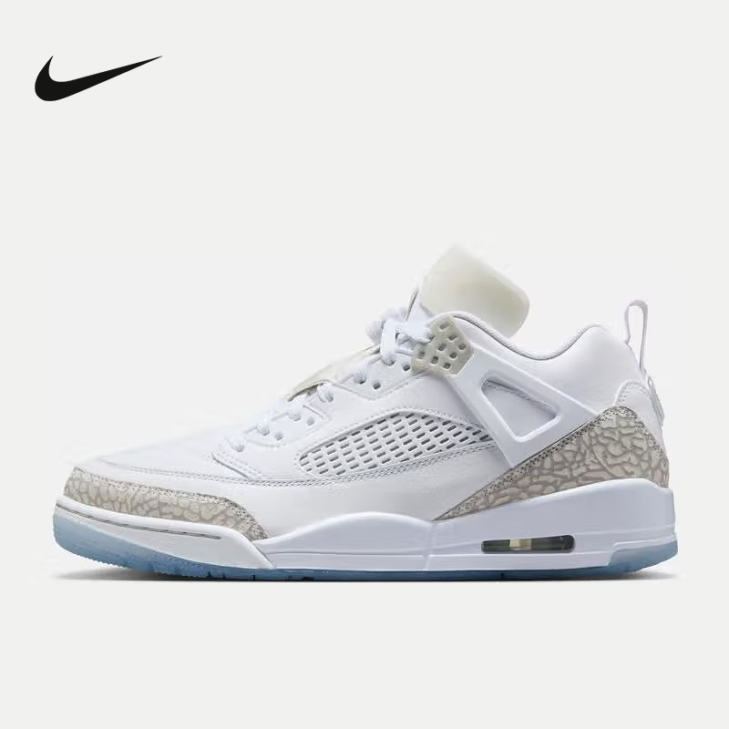 Nike耐克男鞋25夏新款Spizike爆裂纹简版AJ4复古篮球鞋FQ1759-103