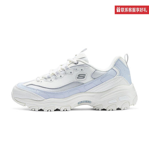Skechers斯凯奇老爹鞋春季女厚底熊猫鞋休闲运动鞋896285/OWBL
