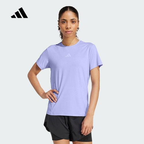 adidas阿迪达斯速干凉感透气半袖夏女INTENSITY短袖T恤JZ6280