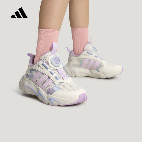adidas阿迪达斯女小童PLAYFLEX BOA旋钮式鞋带休闲运动鞋 LA6972