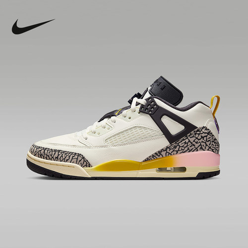 耐克男鞋 Jordan Spizike爆裂纹简版AJ4复古中帮篮球鞋FQ1759-107