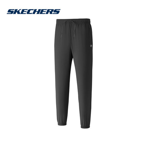 Skechers斯凯奇夏男柔软亲肤透气运动休闲梭织长裤P225M104/0018