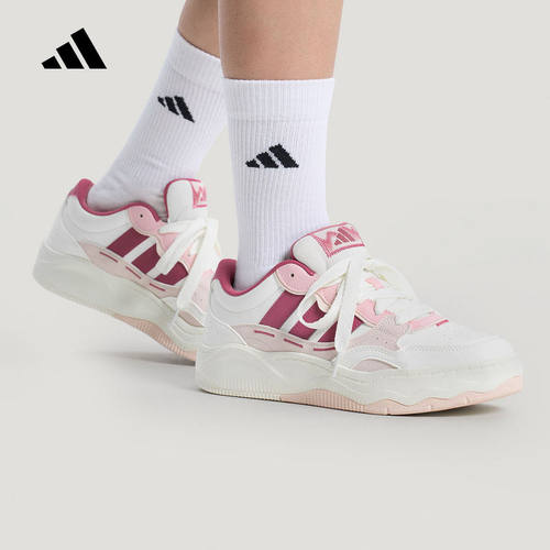 adidas阿迪达斯超轻缓震回弹休闲板鞋2026春女街头风运动鞋KH9028