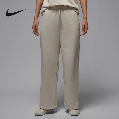 NIKE耐克春季新款女子运动休闲透气简约直筒针织长裤IB9875-104