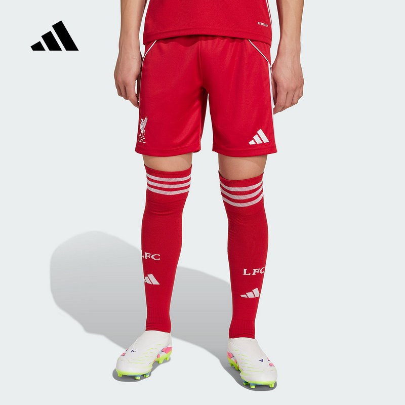 adidas阿迪达斯秋新款男大童利物浦主场速干足球休闲短裤 JV6441,运动服/休闲服装,运动中长裤／短裤,淘宝优惠券,粉丝福利购,淘宝优惠卷