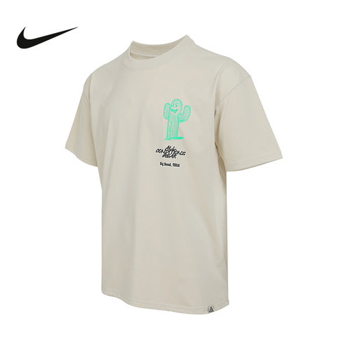 Nike耐克ACG男子夏新款户外仙人掌印花透气短袖运动T恤HV1293-229