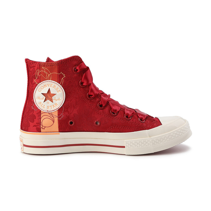 Converse匡威2024女款新中式桂花满印刺绣缎面1970s帆布鞋A12777C