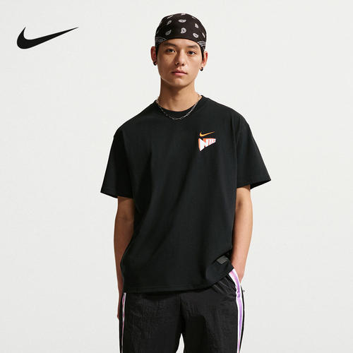 NIKE耐克男子T恤夏CHBL耐高篮球系列五星闪速图案短袖 IR6282-010
