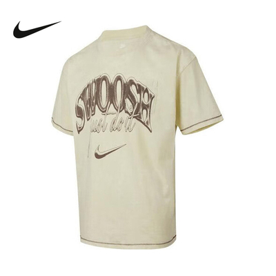 Nike耐克短袖男夏季复古休闲圆领透气运动印花棉质T恤HQ9261-229