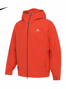 耐克ACG STORM-FIT ADV橙红色男户外防风防水硬壳夹克外套HJ2688