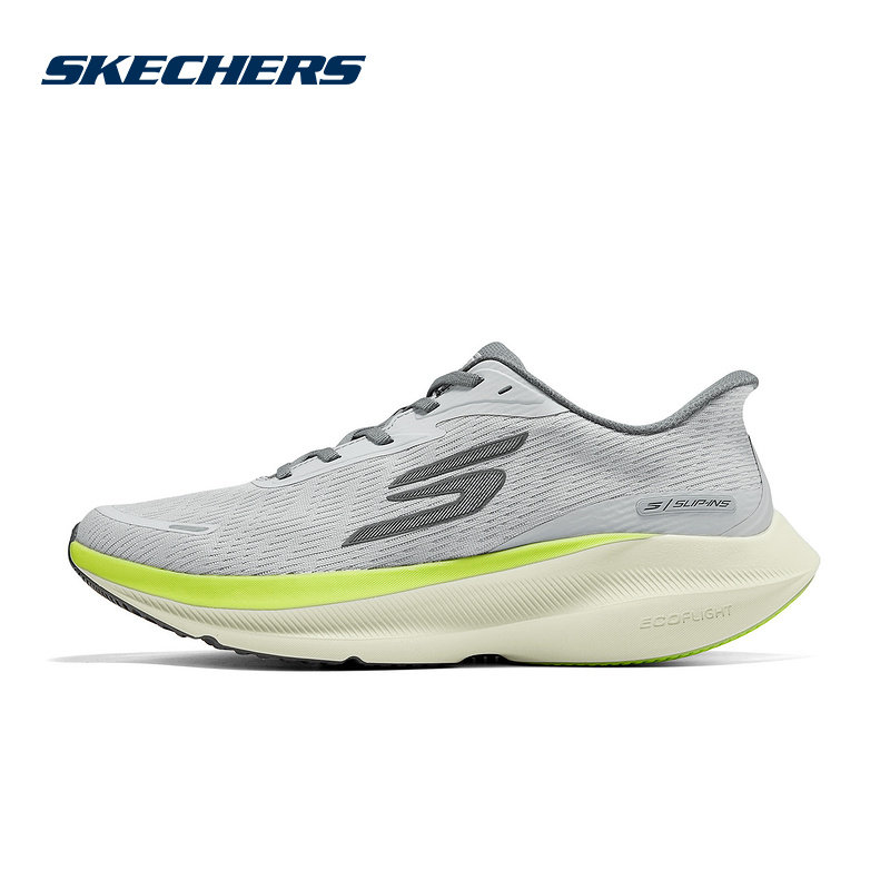 SKECHERS斯凯奇闪穿鞋男子跑步鞋缓震舒适休闲运动鞋 246220-GYLM - 实物图