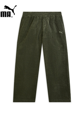 PUMA彪马休闲裤秋季新款男子复古运动工装风灯芯绒长裤636318-81