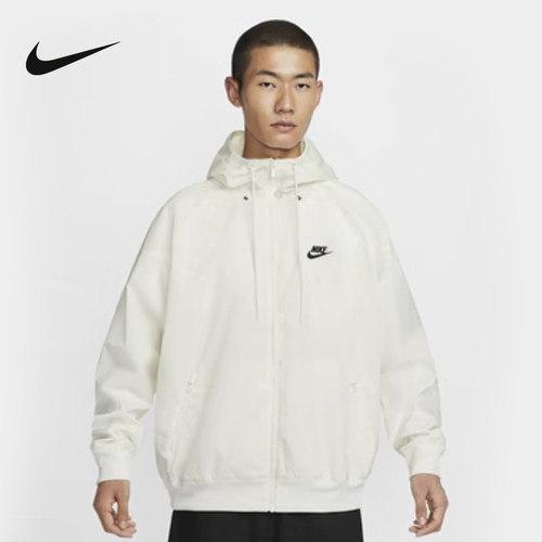 NIKE耐克外套男装秋新款休闲梭织防风透气连帽运动夹克DA0002-135
