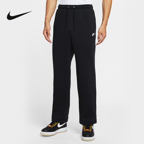 NIKE耐克长裤男子长裤秋冬新款宽松加绒卫裤直筒运动裤FN3732-010