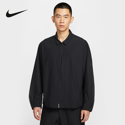 耐克24.7冬秋Dri-FIT男休闲翻领针织夹克运动宽松外套IF2868-010