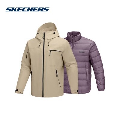 SKECHERS|（新款）2025冬男梭织外套 P425M110-05F0