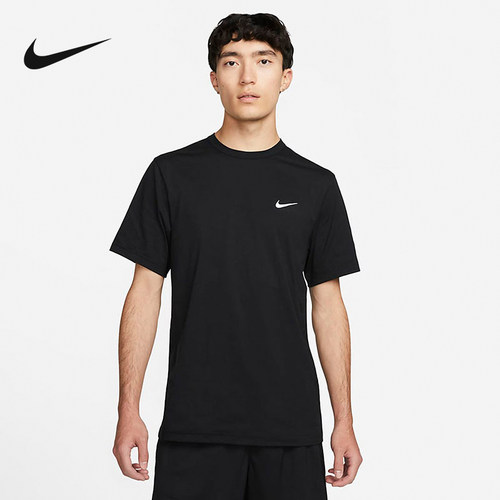 NIKE耐克DRI-FIT HYVERSE速干运动T恤男透气短袖黑色DV9840-010