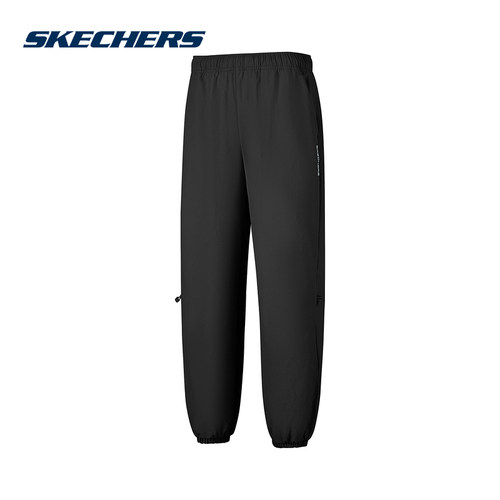 Skechers斯凯奇26春女士柔软舒适透气百搭梭织长裤 P126W007/0018