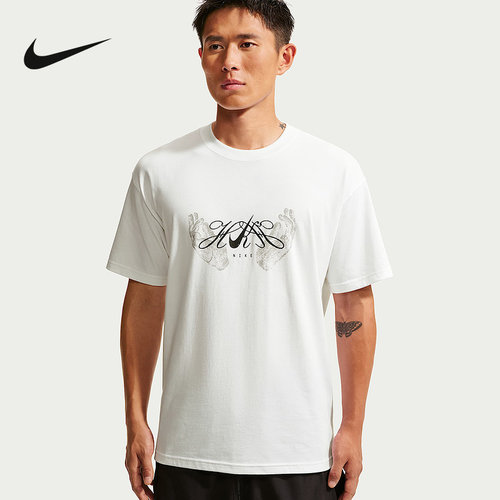 耐克NIKE许光汉特别系列男子棉质短袖T恤夏季男针织衫 JF5954-100