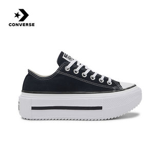 Converse匡威Double Stack运动胶鞋男女厚底鞋休闲帆布鞋A15490C