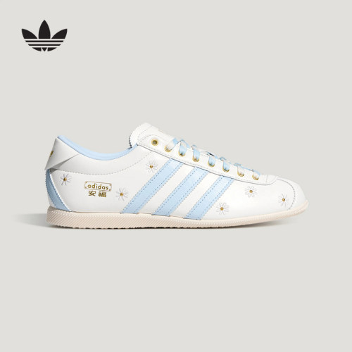 adidas阿迪达斯三叶草2026秋女「安福」度假风薄底T头鞋 LA1352