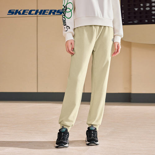 SKECHERS斯凯奇2024冬女针织长裤 L424W098-028R