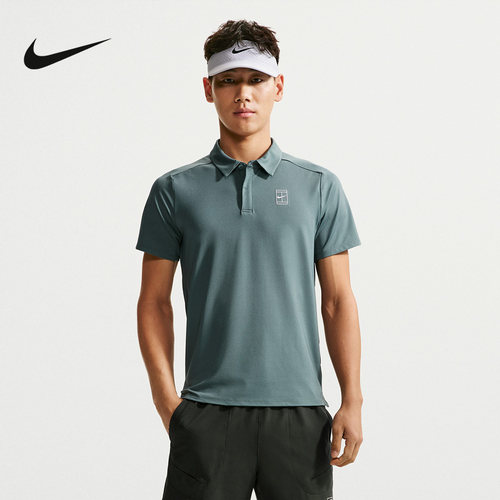nike耐克男T恤秋夏季速干透气网球运动短袖翻领POLO衫FZ6908-382