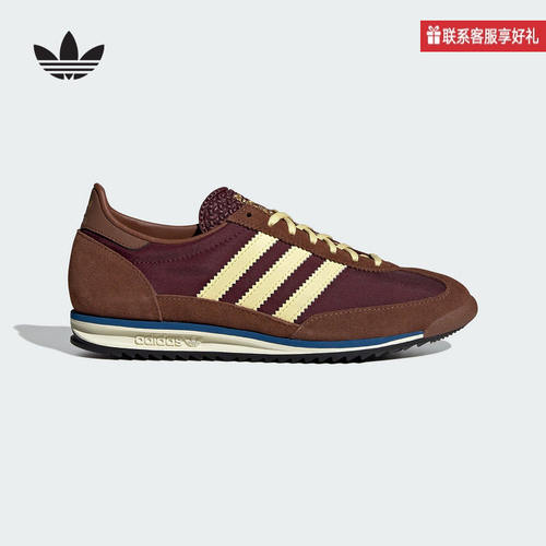 adidas阿迪达斯三叶草女SL 72 OG经典复古薄底运动鞋T头鞋 IE3425