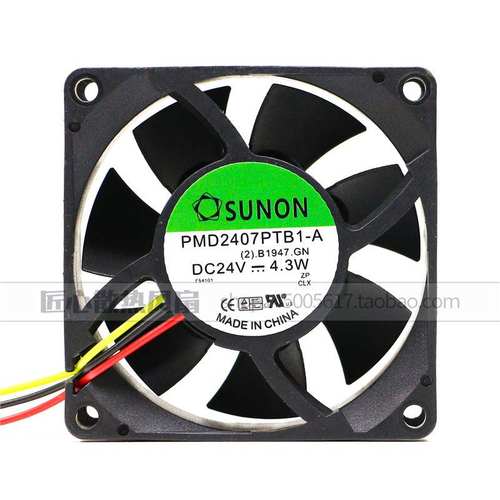 原装 SUNON PMD2407PTB1-A 24V 4.3W 7CM 7025 3线变频器散热风扇