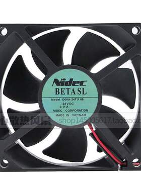 原装 Nidec BETASL D08A-24TU 06 24V 0.11A 8CM 8025 变频器风扇