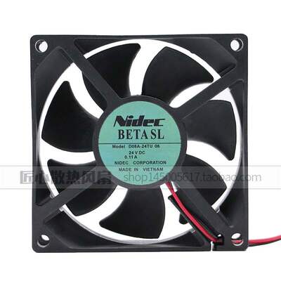 原装 Nidec BETASL D08A-24TU 06 24V 0.11A 8CM 8025 变频器风扇
