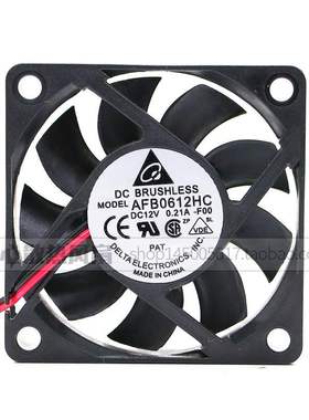 台达 dc12v 6015 6cm/厘米双滚珠小机箱cpu测速散热风扇AFB0612HC