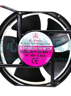 原装Bi-Sonic百瑞 BP1725148H DC 48V 0.40A 变频器散热风机风扇