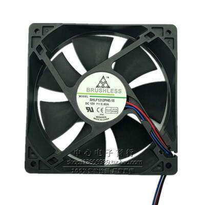 Misieren  SHLF1212PHE-15  12V 0.80A大风量4线PWM温控机箱风扇