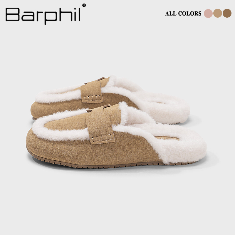 Barphil拖鞋女2025年新款时尚外穿女士包头勃肯拖鞋防滑耐穿保暖