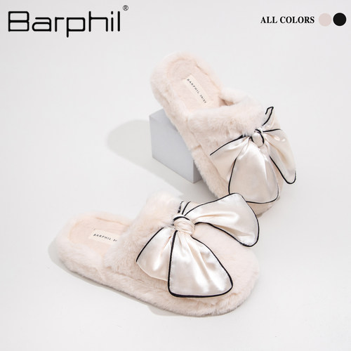 Barphil外穿毛毛拖鞋女2025冬季