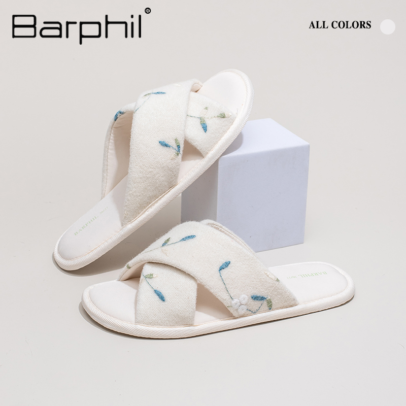 Barphil拖鞋女2025新款秋季室内家居防滑软底静音软底棉拖鞋四季