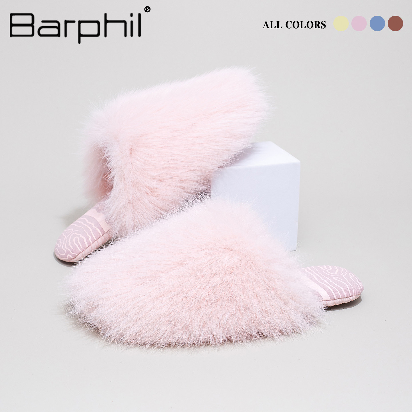 Barphil拖鞋女2026新款秋冬室内家居防滑毛绒软底包头防滑高级感,居家布艺,居家棉拖/棉鞋,淘宝优惠券,粉丝福利购,淘宝优惠卷