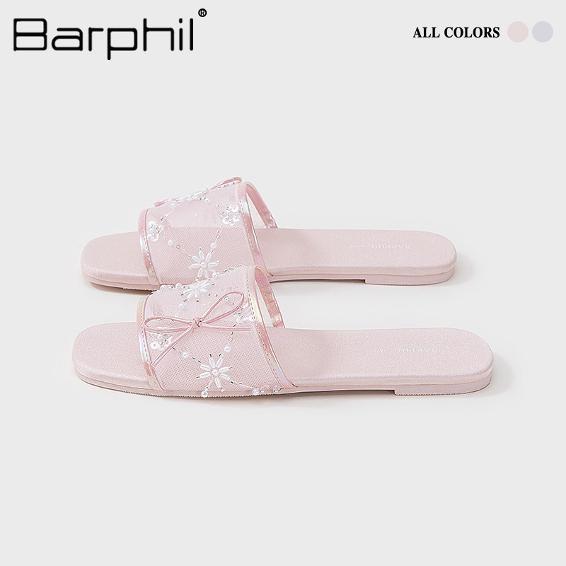 Barphil凉拖鞋女居家2025新款春夏季高级感时尚家用拖鞋仙女风