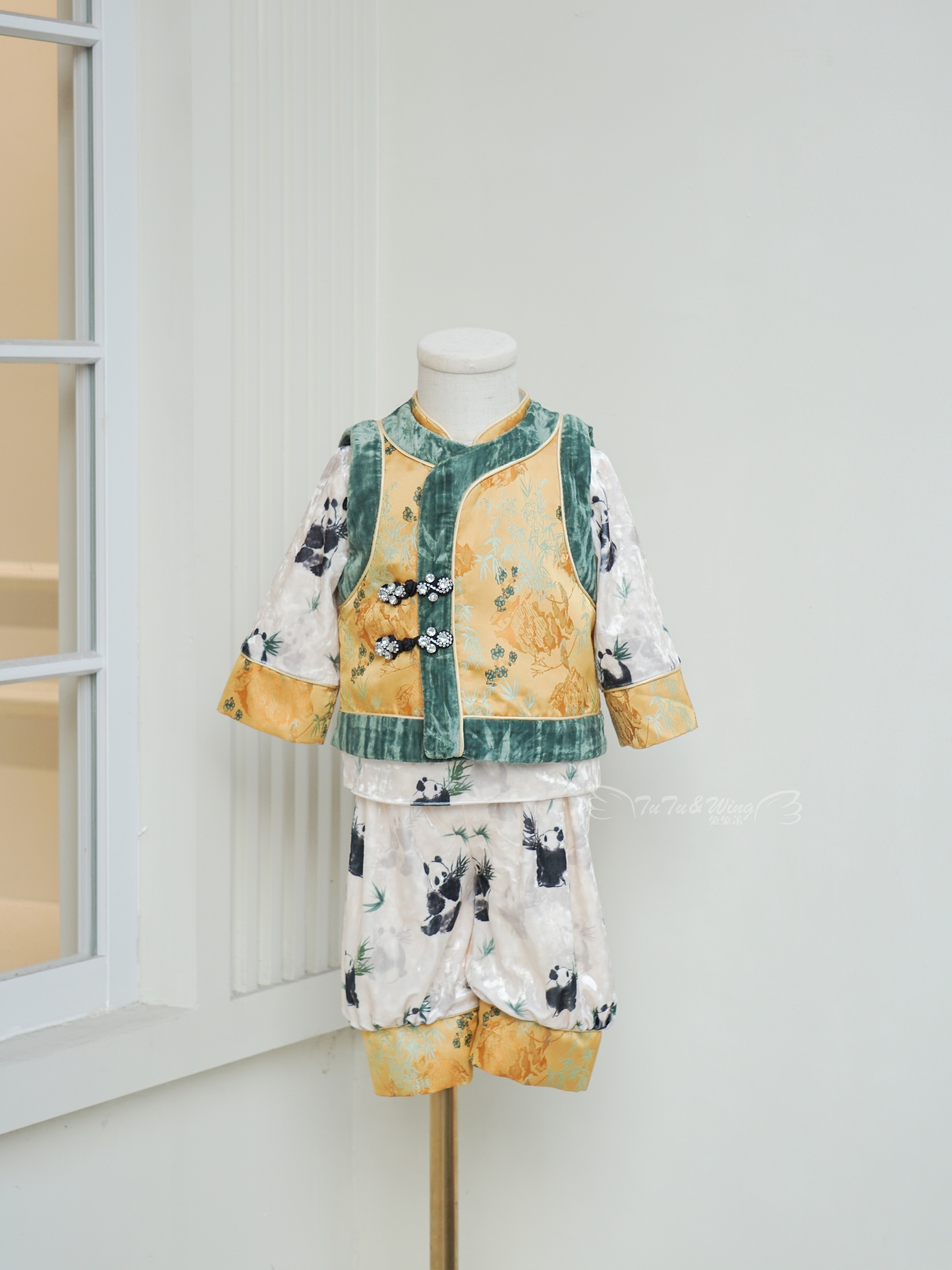 tutuwing通用四季亲子新中式唐装