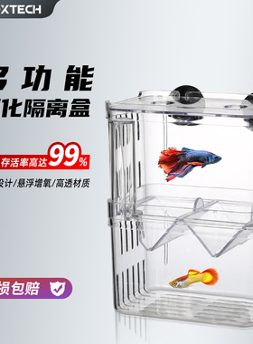鱼缸隔离盒孔雀鱼繁殖盒小鱼苗孵化器分离养殖缸亚克力迷你鹦鹉鱼