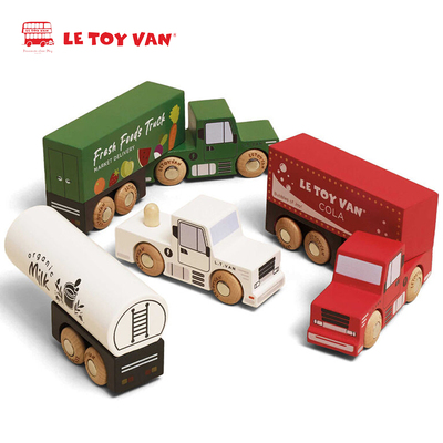 英国le toy van应急直升机和救援车木制儿童玩具过家家复古卡车