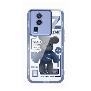 适用iqooneo7手机壳新款魅眼半透明自带neo7se镜头膜潮牌暴力熊男女款全包防摔超薄软壳竞速版个性创意保护套