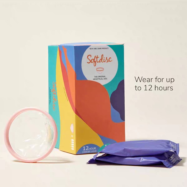 14片Softdisc Menstrual disc softcup一次性月经盘经期同房游泳